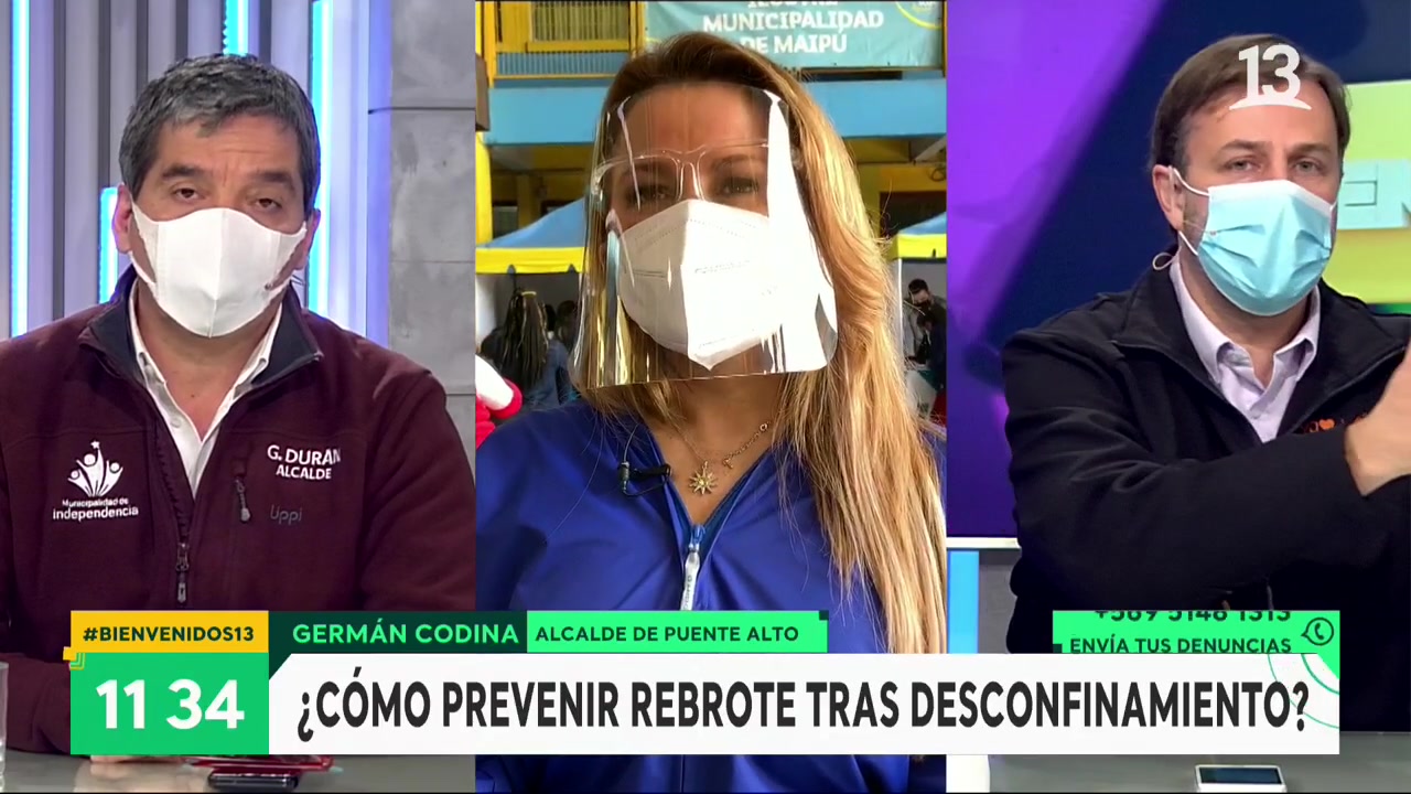 Gonzalo Durán, Cathy Barriga, Germán Codina