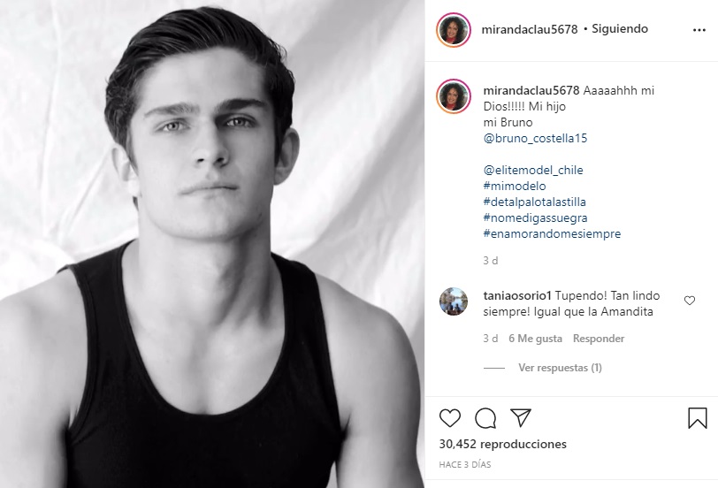 Hijo de Claudia Miranda y Omar Costella destaca como modelo