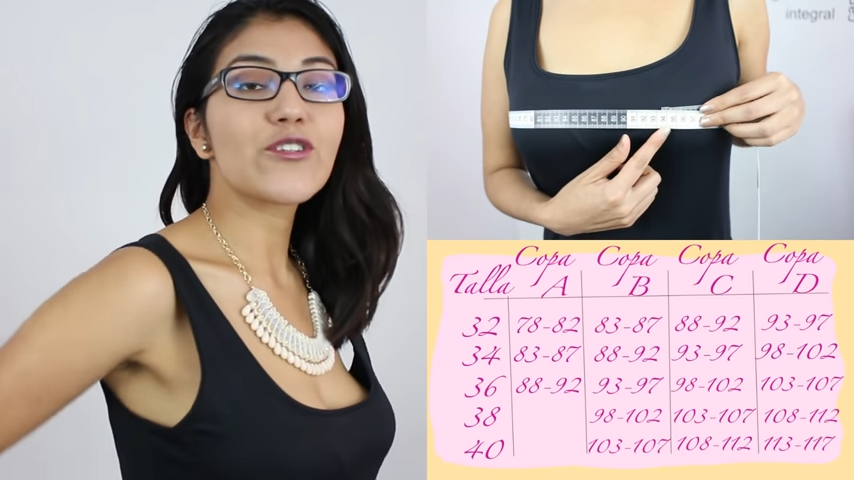 Medir la talla del sostén