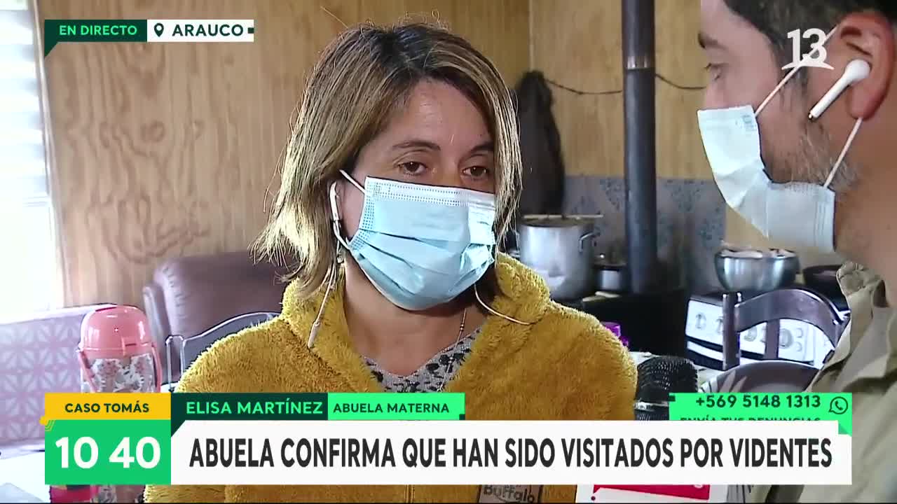 Abuela de Tomás aseguró que vidente fingió ser ciego 