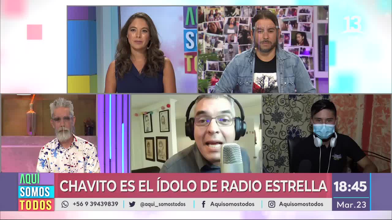 Chavito sorprendió en Aquí somos todos