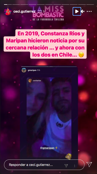 Aseguran que Constanza Ríos y Maripán tuvieron romántica cita
