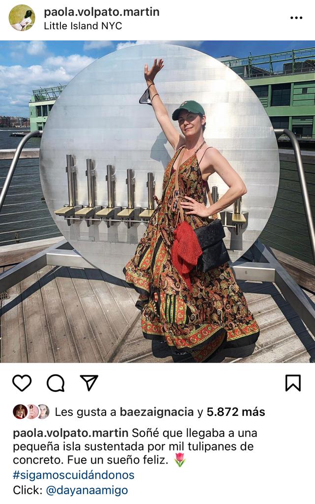 Paola Volpato encanta con postal al natural en el extranjero