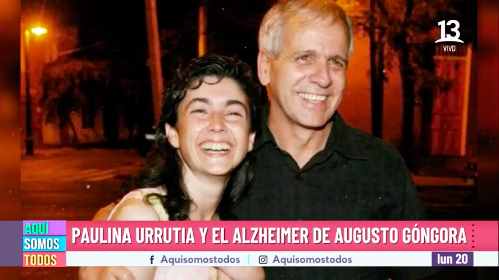 Paulina Urrutia y el Alzheimer de su esposo