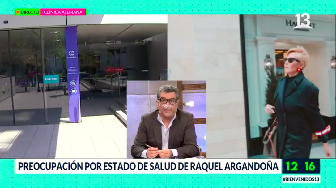 Preocupación por estado de salud de Raquel Argandoña