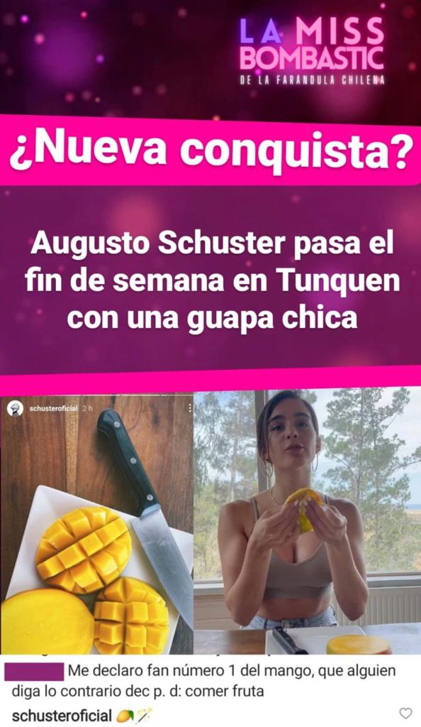 ¿Romance? Vinculan a Augusto Schuster con ex MasterChef Chile