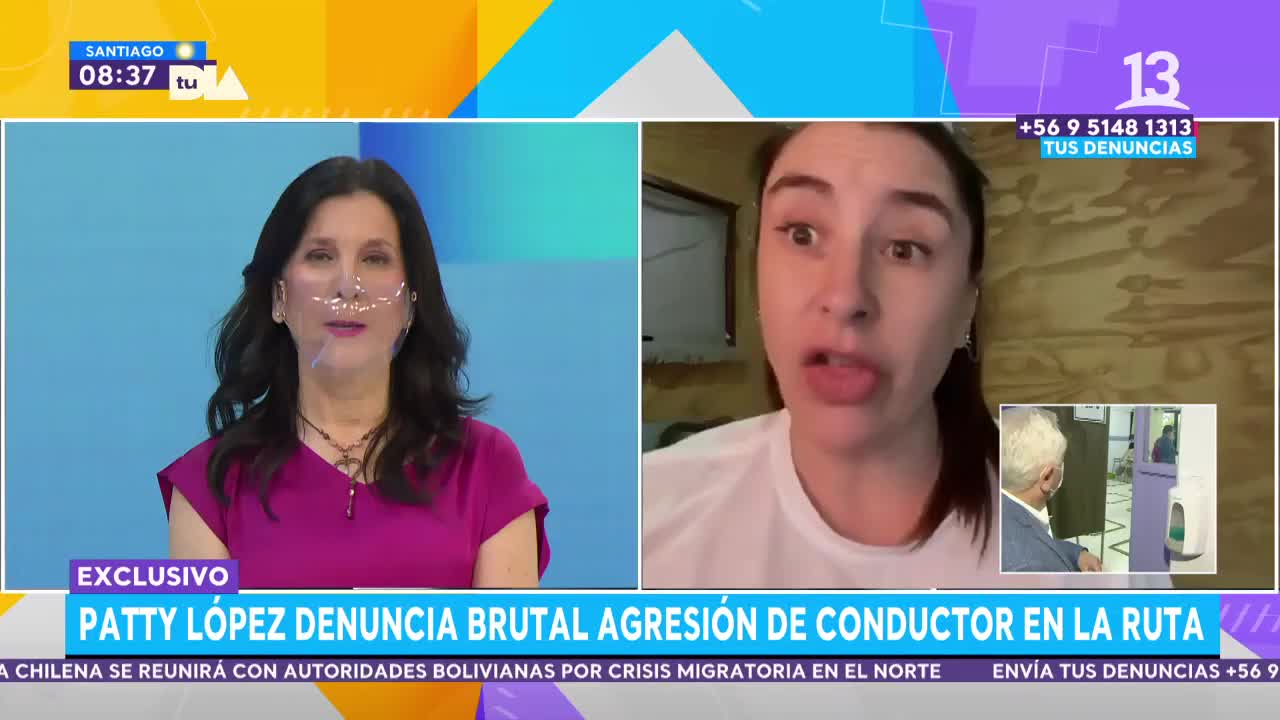 Patricia López denuncia violenta agresión de conductor