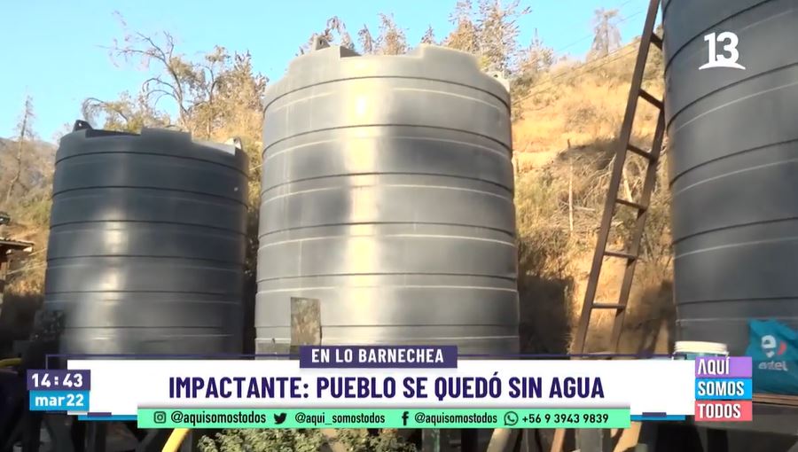 Vecinos de Lo Barnechea viven crítica situación hídrica: Laguna se secó por completo