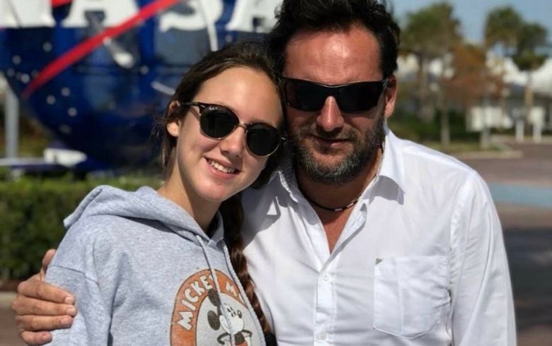Daniel Fuenzalida y su hija