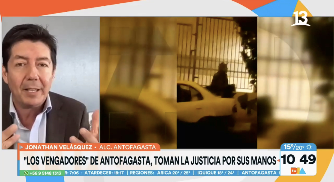 Alcalde Jonathan Velásquez Rodríguez se refiere a los vengadores de Antofagasta