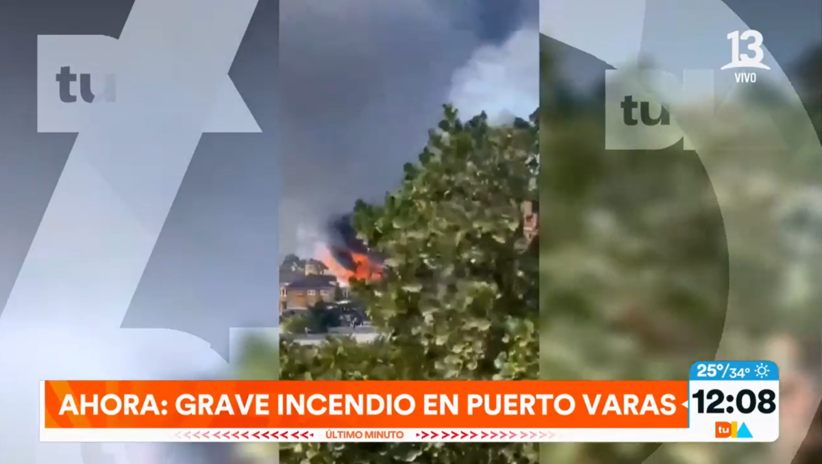 Grave incendio en Puerto Varas - Tu Día