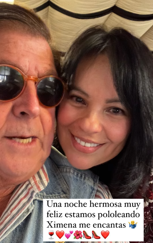 Emeterio Ureta junto a su nueva pareja 33 años menor.