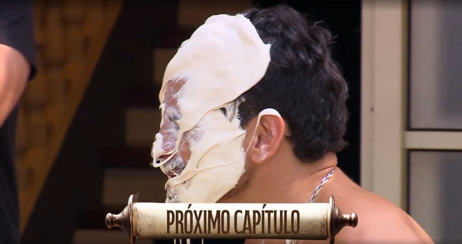 Pangal Andrade recibe fuerte pastelazo en Ganar o Servir