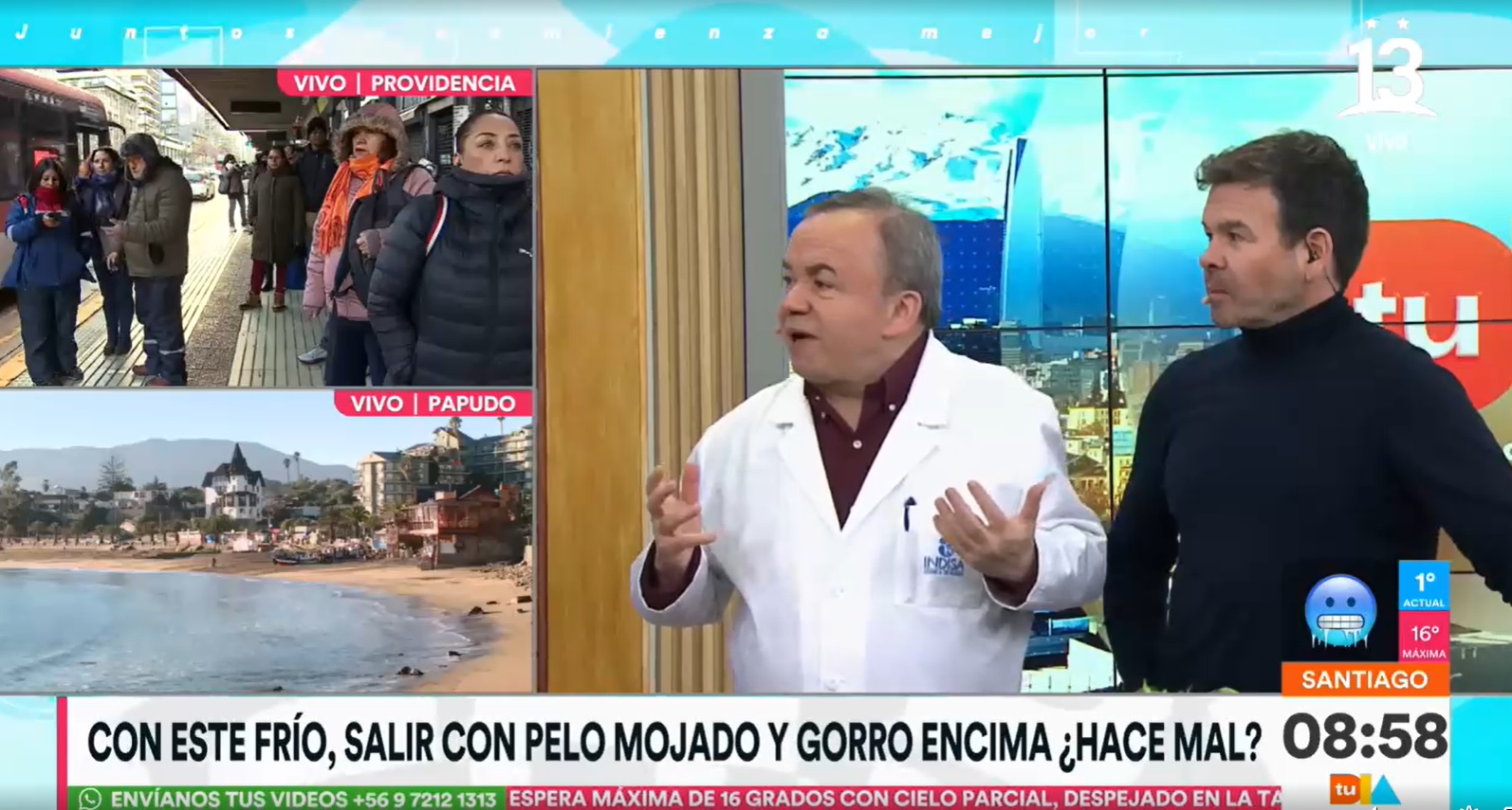 ¿Hace mal salir a la calle con el pelo mojado? - Créditos captura Tu Día
