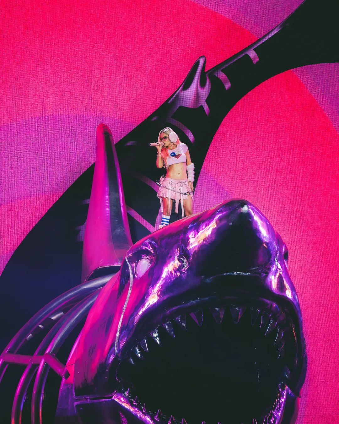 Karol G durante su gira en Chile