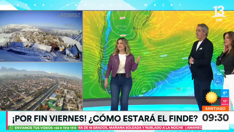 Michelle Adam nos cuenta cómo estará el clima este fin de semana 10 y 11 de agosto.