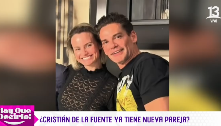 Cristián de la Fuente junto a su supuesta nueva pareja.