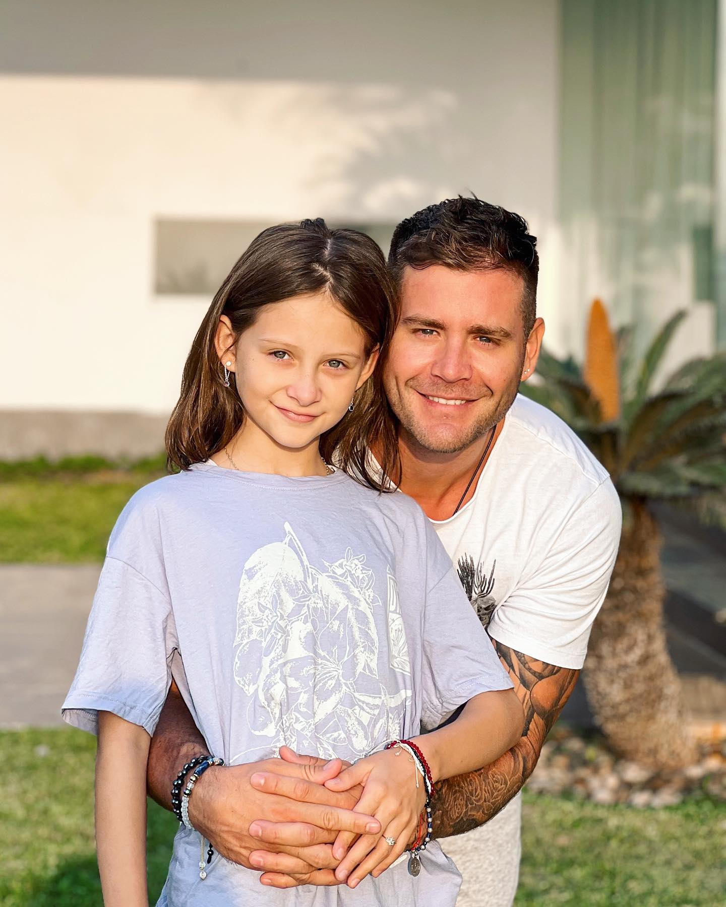 Pancho Rodríguez y su hija Rafaella