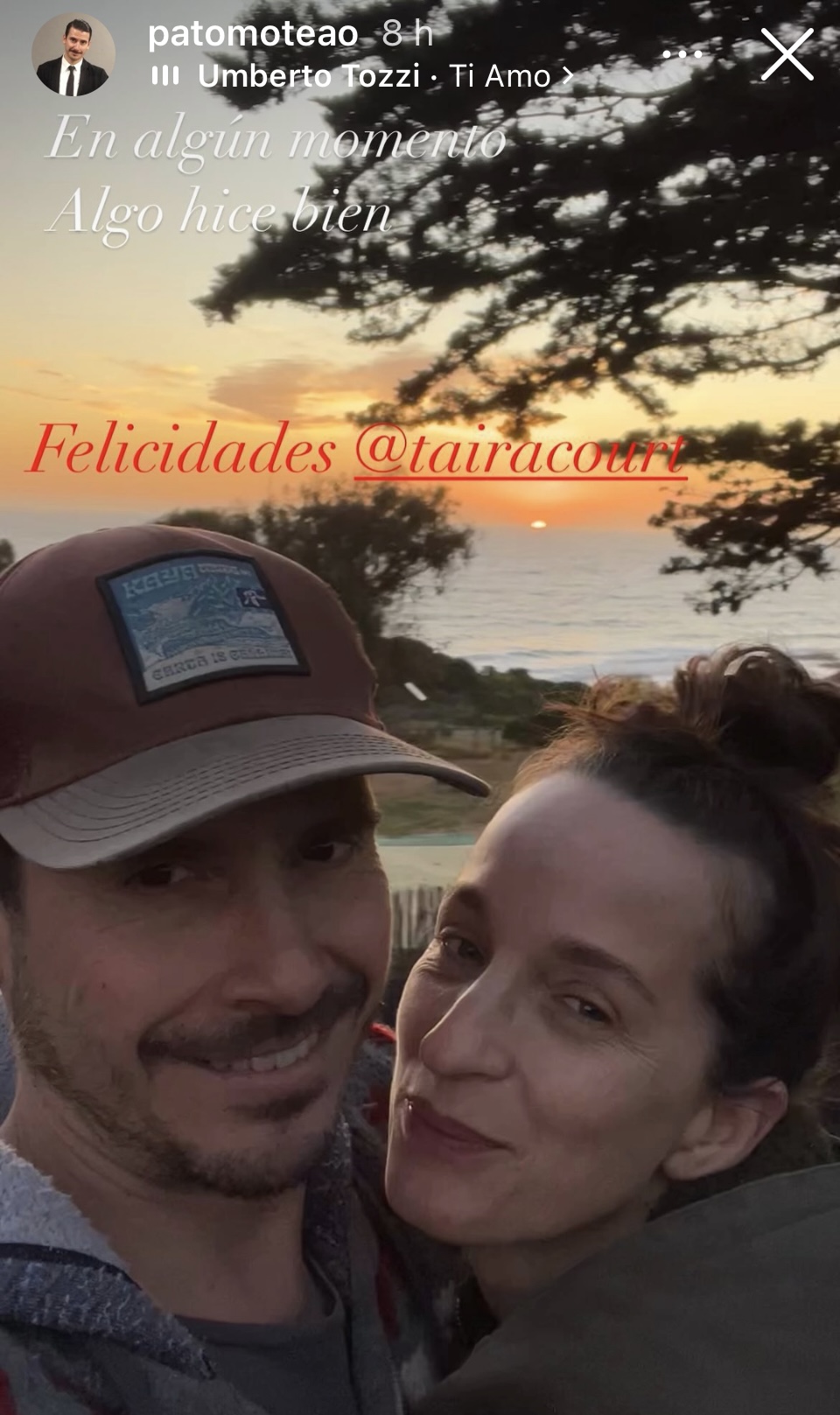 Álvaro Espinoza junto a Taira Court - Instagram