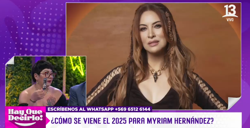 Vanessa Daroch vaticinó el futuro profesional y personal de Myriam Hernández.