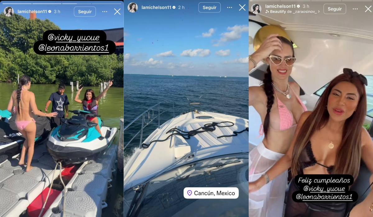 Vacaciones de Ignacia Michelson en Cancún.