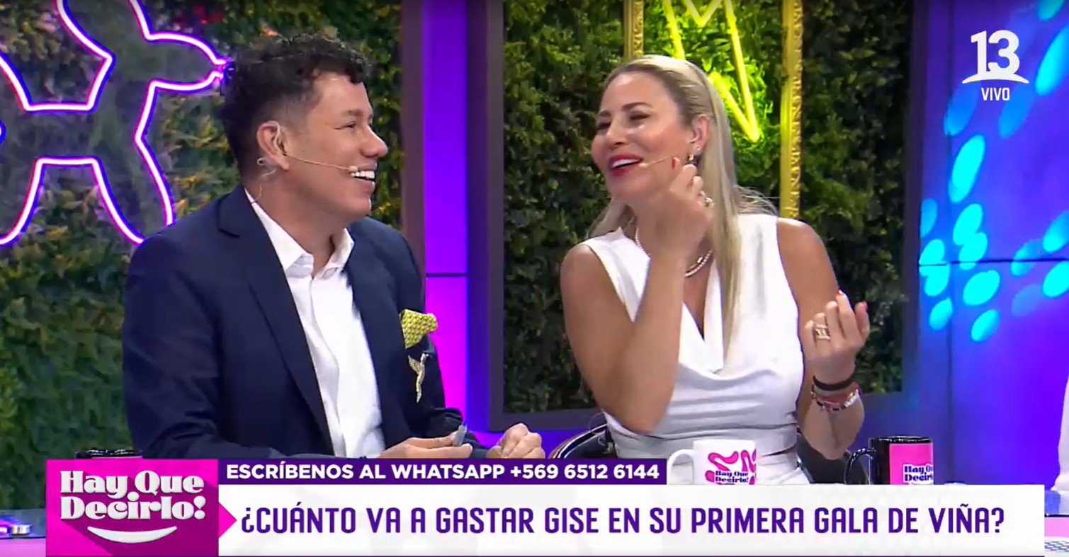 Colombiano y Gissella Gallardo en "¡Hay que decirlo!"