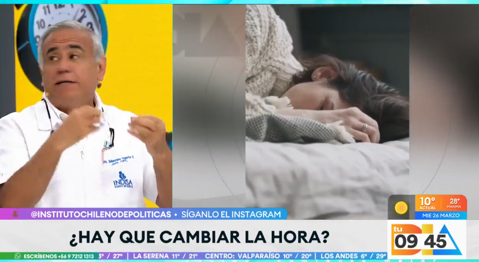 El Doctor Ugarte detalle los problemas de salud que existen con los cambios de horario. 