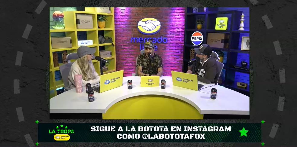 Botota Fox en el react "La Tropa de Mercado Libre" 