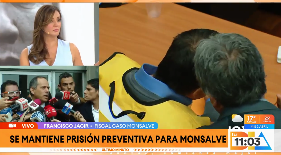 Manuel Monsalve sigue en prisión preventiva.