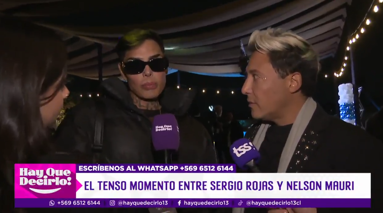 Sergio Rojas y Nelson Mauri viven tenso cruce en evento. 