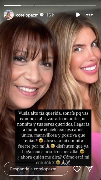 Historia de Instagram de Coté López