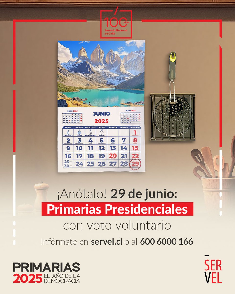 Este 29 de junio se celebran las Primarias - Servel