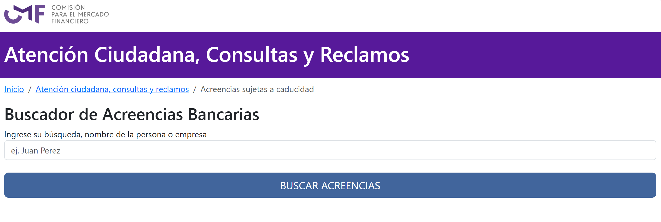 Acreencias Bancarias