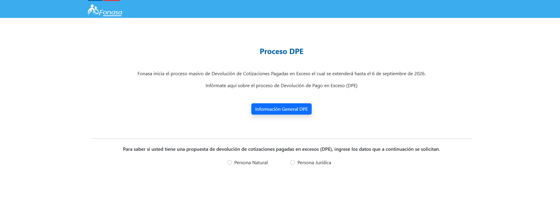 Devolución de Cotizaciones de Fonasa