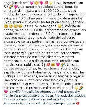 “Sin ayuda real”: Angélica Sepúlveda reacciona al no recibir beneficios por crisis