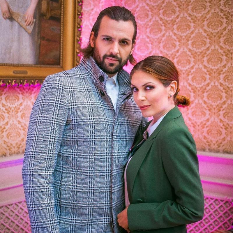 Eugenia Lemos y su novio