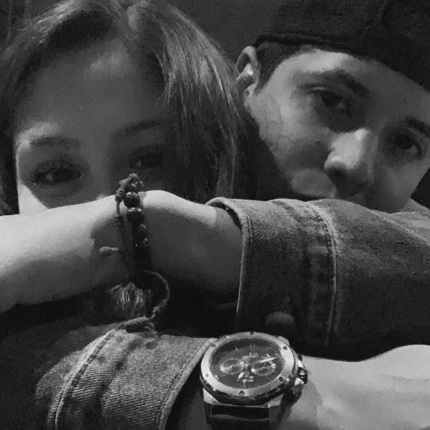 Trinidad Neira y su pololo