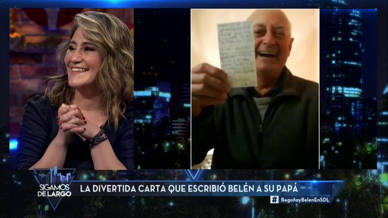 Papá de Belenaza desclasifica carta que ella le mandó cuando niña