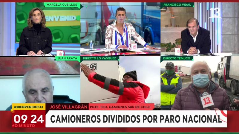 Dirigente camionero increpó a Francisco Vidal: “También tiene la culpa”