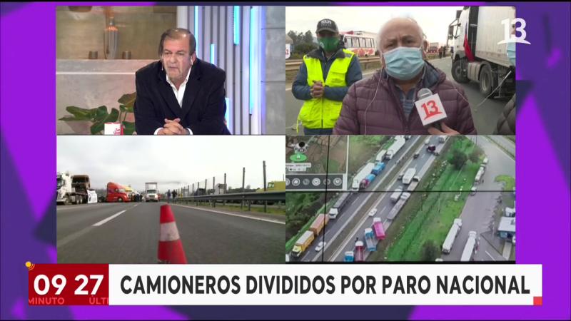 Dirigente camionero increpó a Francisco Vidal: “También tiene la culpa”