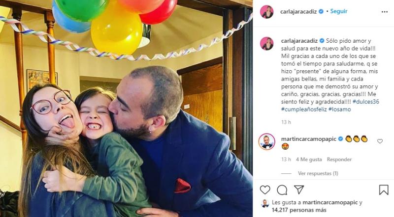 Francisco Kaminski envía romántico mensaje a Carla Jara