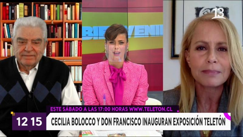 Cecilia Bolocco felicita en pantalla a Don Francisco por aniversario