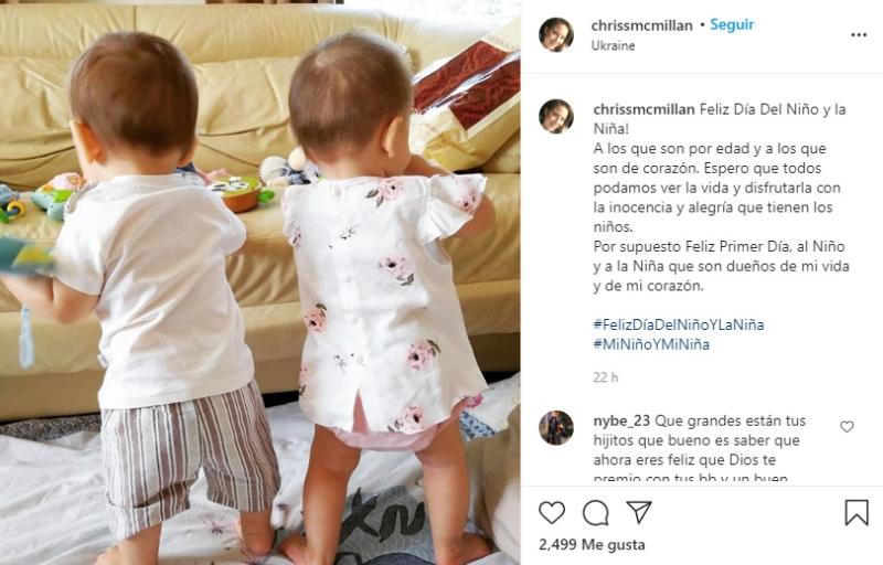 Chriss Mc Millan muestra por primera vez a sus mellizos