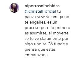 “Tienes mucha panza”: Christell enfrenta críticas por su físico
