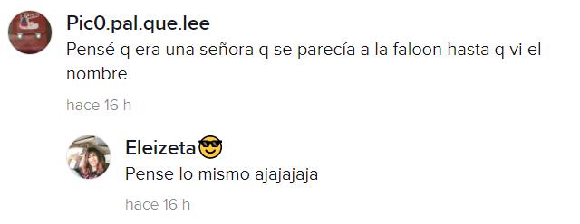 Faloon recibe feos comentarios en TIk Tok