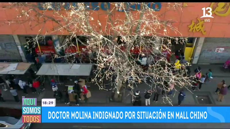 “Indignado”: La rabia del doctor Molina por caos en Mall Chino