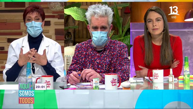 Doctora Herrera solidariza con Raquel Argandoña en pantalla