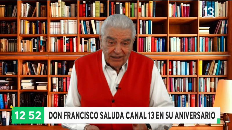 Don Francisco envía lindo mensaje por aniversario de Canal 13