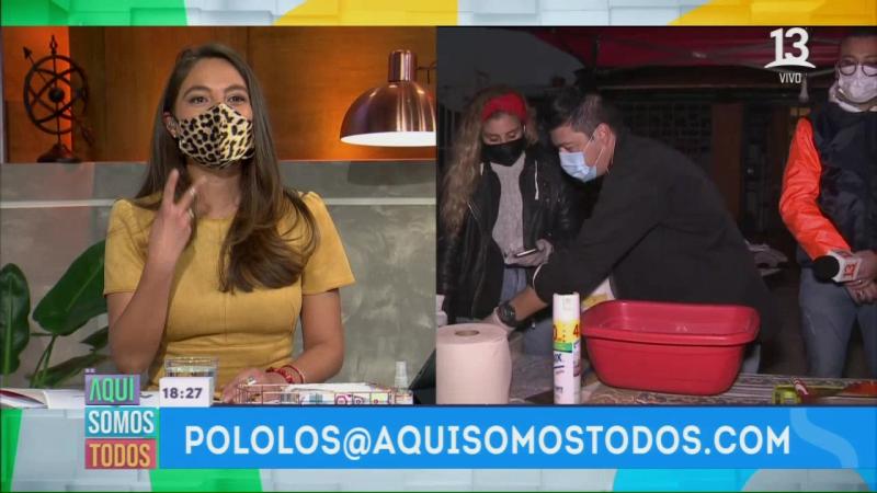 Ángeles Araya corrige a Pancho Saavedra en pantalla por divertido error