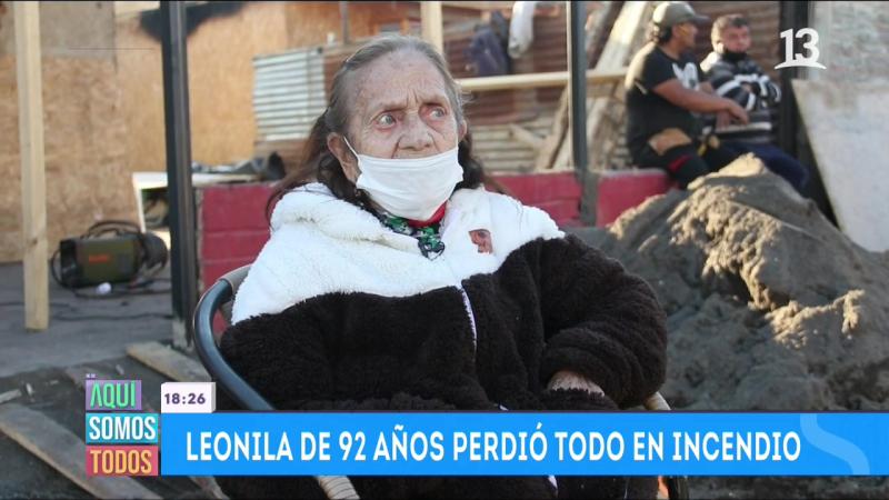 Leonila desde su hogar en Peñaflor